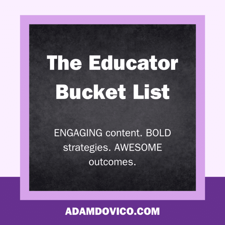 The Educator Bucket List
