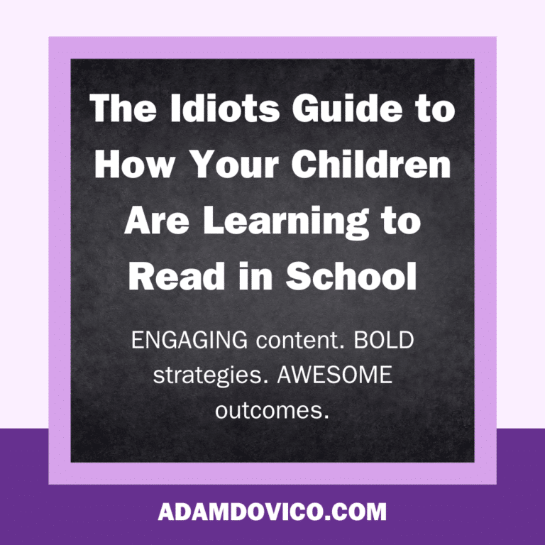 The Idiots Guide to How Your Kids Are Learning to Read in School